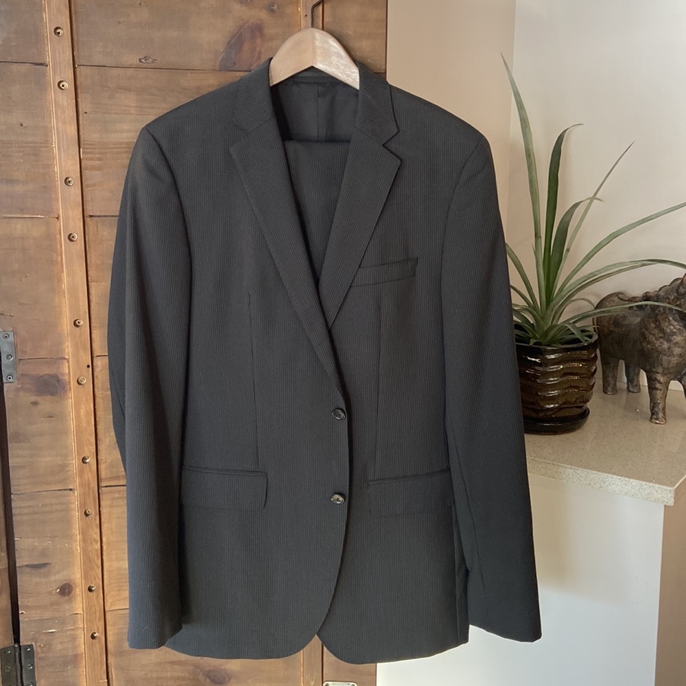 Boss Hugo Boss Double Pin Stripe Suit